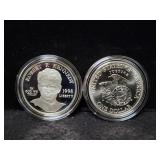 1998 ROBERT F. KENNEDY MEMORIAL 2 COIN SET -