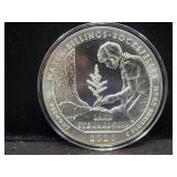 2020 VEREMONT 5 OZ SILVER ROUND - MARSH-BILLINGS-