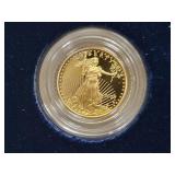 2008-W AMERICAN EAGLE 1/10 OZ GOLD PROOF BULLION -