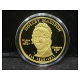2007-W FIRST SPOUSE "DOLLEY MADISON" 1/2 OZ GOLD