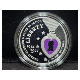 2022 NATIONAL PURPLE HEART HALL OF HONOR SILVER