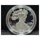 2002-W PROOF SILVER EAGLE - BOX AND COA