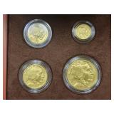 2008-W AMERICAN BUFFALO GOLD UNC 4 COIN SET -
