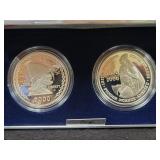2000 LEIF ERICSON 2 SILVER PROOF COIN SET -