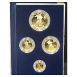 1989 AMERICAN EAGLE 4 COIN GOLD PROOF SET -