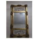 Antique French Trumeau Mirror