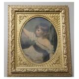 Francis George Hare Print Vintage Gilded Framed