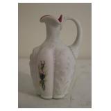 Fenton Rose Peach Blow Cased Cruet Satin Glass