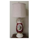 Vtg Porcelain George & Martha Washington Lamp