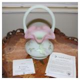 Fenton Lotus Mist Burmese Historic 2000 Basket