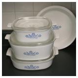 Vintage Corning WareBlue Cornflower Dish Set