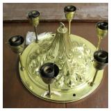 Vintage Brass 6 Light Ceiling Fixture