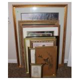 Large Collection of Framed Printed Art