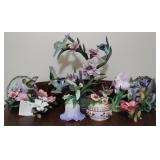 Assorted Porcelain Hummingbird Figurines