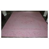 Vintage All Pink Chenille Bedspread