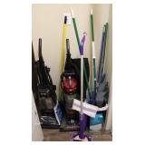 Cleaning Supplies w/ Vacuums & Brooms