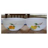 Anchor Hocking Fire King 'Gay Fad' Pattern Bowls