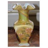 Fenton Marigold Iridescent Art Glass Vase