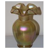 Fenton Gold Carnival Glass Vase