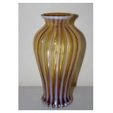 Fenton Autumn Gold Opalescent Stripped Vase