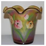 Vtg Fenton 100yr Anniversary Tulip Moment Vase