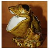 Vintage Ceramic Frog Kitchen Scrubby Holder
