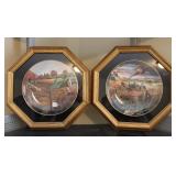 Life on the Farm Collector Plates Framed