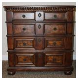 Vintage Style 4 Drawer End Table
