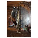 3 Hand Made Cloisonne Enamel Humming Birds