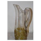 Atq EAPG Hobbs Brockunier Glass Pitcher