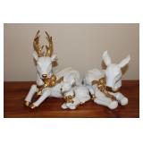 Vintage 1999 Grandeur Noel Deer Family Set