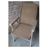Wicker Style Folding Lawn Chair