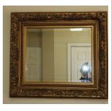 Vintage Gold Gilded Ornate Framed Beveled Mirror