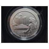 2019 AMERICAN MEMORIAL PARK 5 OZ SILVER ROUND