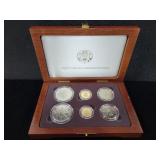 1989 U.S. CONGRESSIONAL 6 COIN PROOF & UNC SET -