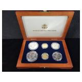 1994 WORLD CUP USA COMMEMORATIVE 6 COIN SET -
