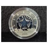 2015 U.S. MARSHALS 225TH ANN. PROOF SILVER DOLLAR-