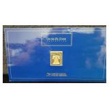 USPS 24K GOLD PLATED .999 FINE SILVER INGOT -