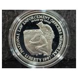 1997-P NAT. LAW ENFORCEMENT OFFICERS PROOF SILVER