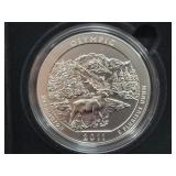 2011 OLYMPIC NATIONAL PARK, WASHINGTON 5 OZ SILVER
