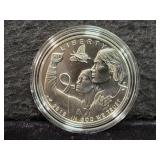 2018 BREAST CANCER AWARENESS UNC SILVER DOLLAR