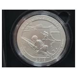 2019 WAR IN THE PACIFIC- GUAM 5 OZ SILVER ROUND