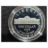 1997-P U.S. BOTANIC GARDEN PROOF SILVER DOLLAR -