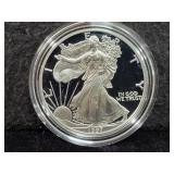 1997-P PROOF SILVER EAGLE - BOX AND COA