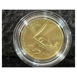 2012-W STAR-SPANGLED BANNER UNC $5 GOLD COIN -