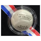 2014 BASEBALL HALL OF FAME PROOF CLAD HALF DOLLAR