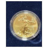 2012-W AMERICAN EAGLE UNC 1 OZ GOLD COIN -