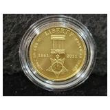 2011-W MEDAL OF HONOR UNC $5 GOLD COIN -