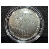 2020-P BASKETBALL HALL OF FAME UNC SILVER DOLLAR