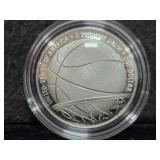 2020-P BASKETBALL HALL OF FAME PROOF SILVER DOLLAR